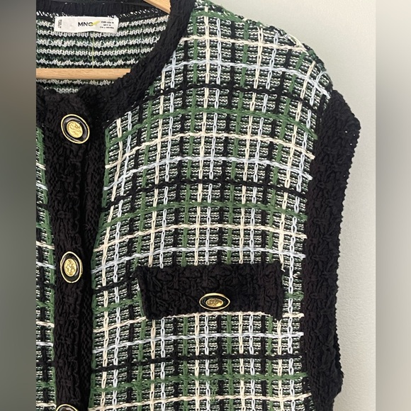 Mango Tweed Oversized Vest - Picture 5 of 15